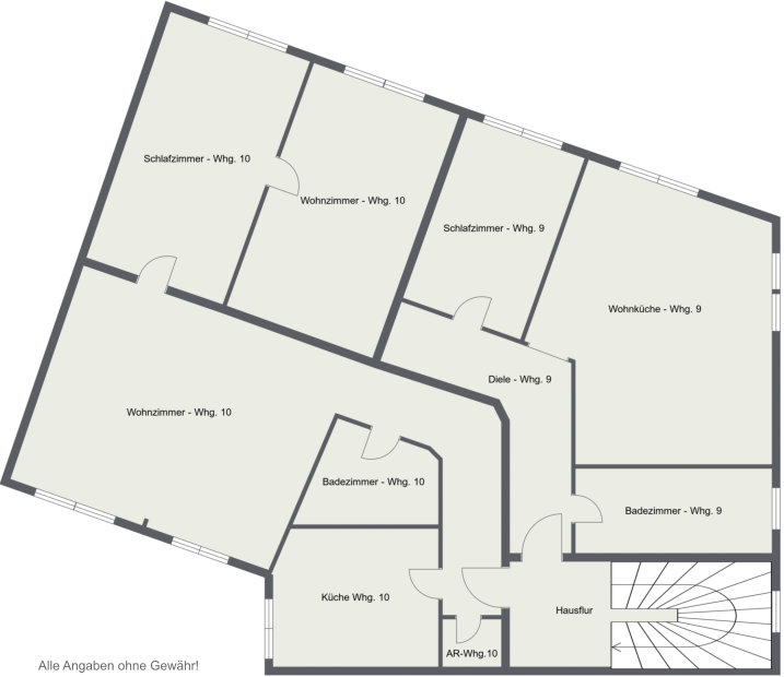 Grundriss Etagenwohnung Herne / Eickel