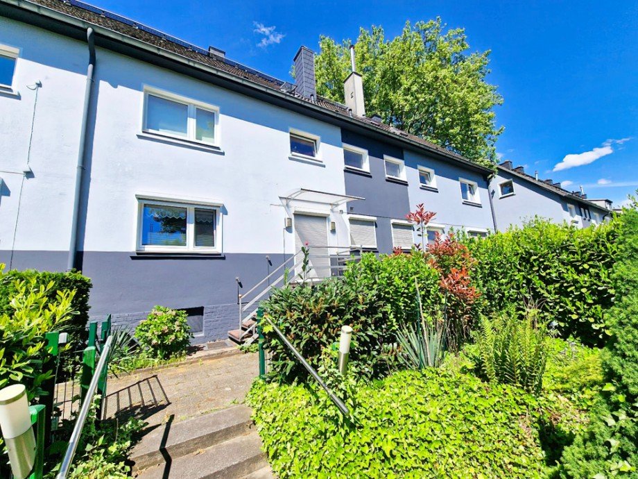 R�ckansicht/Zugang z.Garten Etagenwohnung Herne / B�rnig