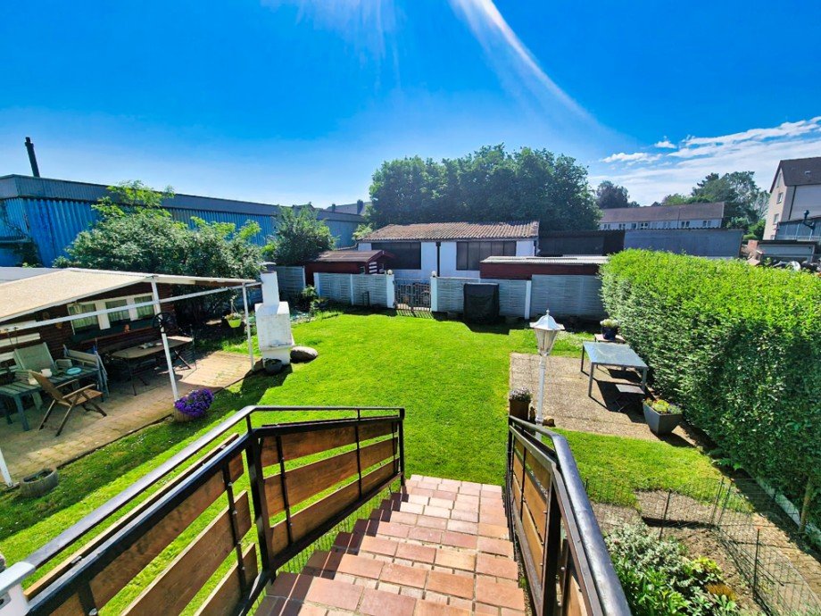 Blick in den Garten Haus Recklinghausen
