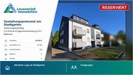 Hauptbild RESERVIERT - Gestaltungspotenzial am Stadtgarten - 2,5-Zimmer-Wohnung mit 2 Balkonen