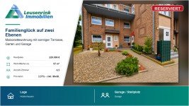 Hauptbild RESERVIERT - Gepflegte Maisonettewohnung mit sonniger Terrasse, Garten und Garage