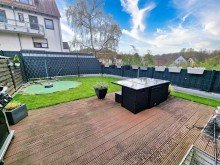 Terrasse Exquisites Reihenendhaus in Herne-Constantin - Eine Oase der Ruhe in Premiumlage