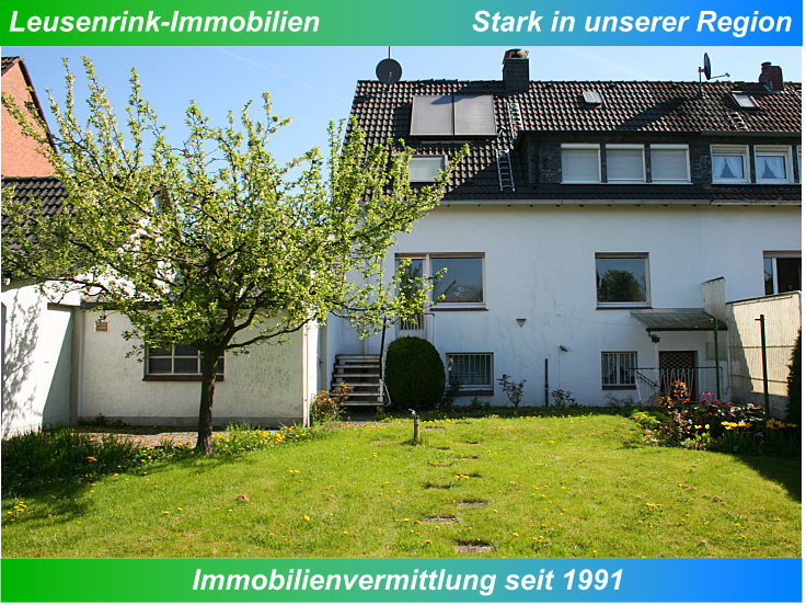 R�ckansicht Doppelhaush�lfte Herne