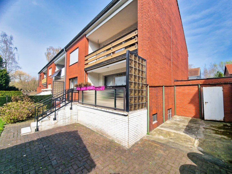 R�ckansicht Erdgeschosswohnung Herne