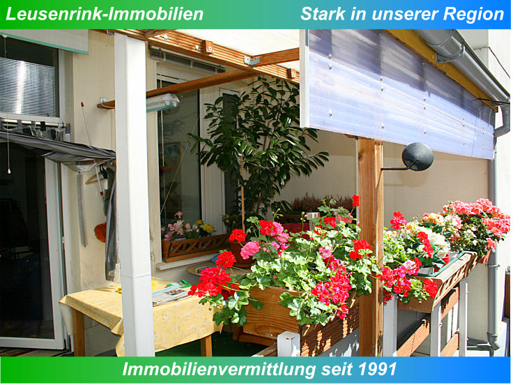 Balkon EG Mehrfamilienhaus Herne