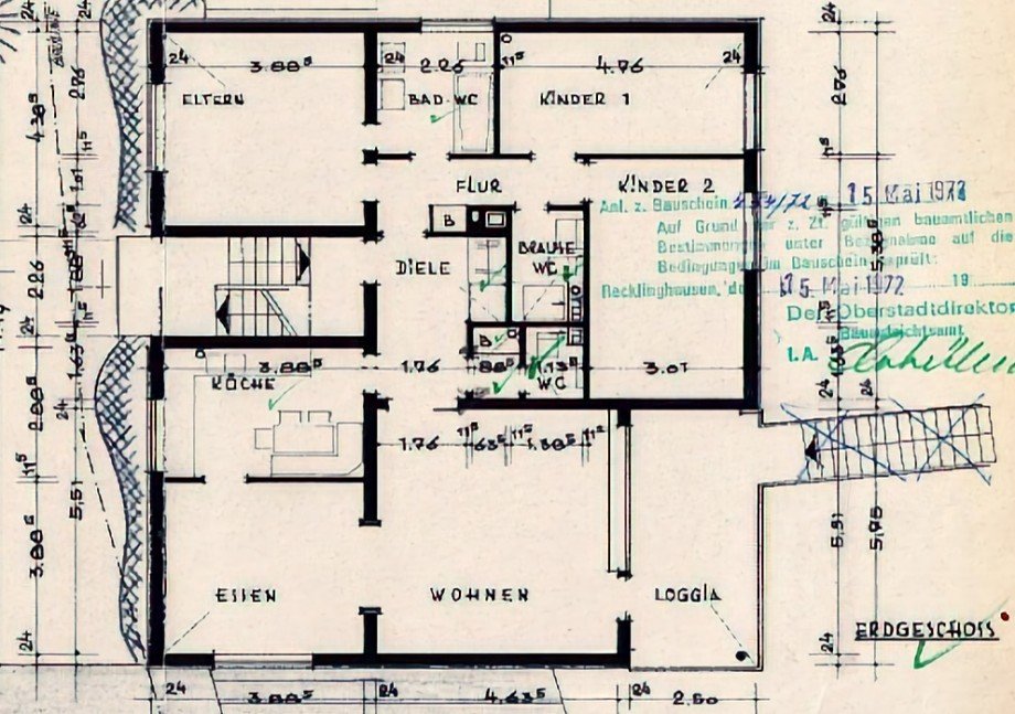 Grundriss EG Haus Recklinghausen