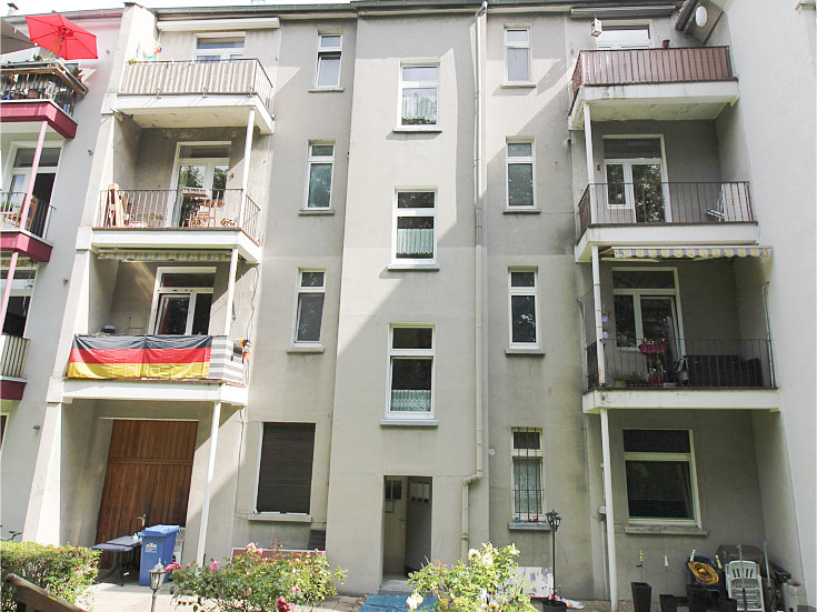R�ckansicht Mehrfamilienhaus Essen