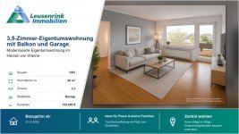 Hauptbild Attraktive 3,5-Zimmer-Wohnung mit Balkon & Garage - bald bezugsfrei