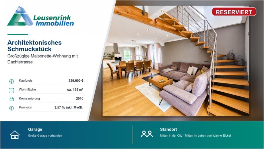 RESERVIERT Etagenwohnung Herne / Wanne