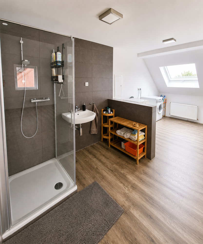 Badezimmer DG Etagenwohnung Herne / Wanne