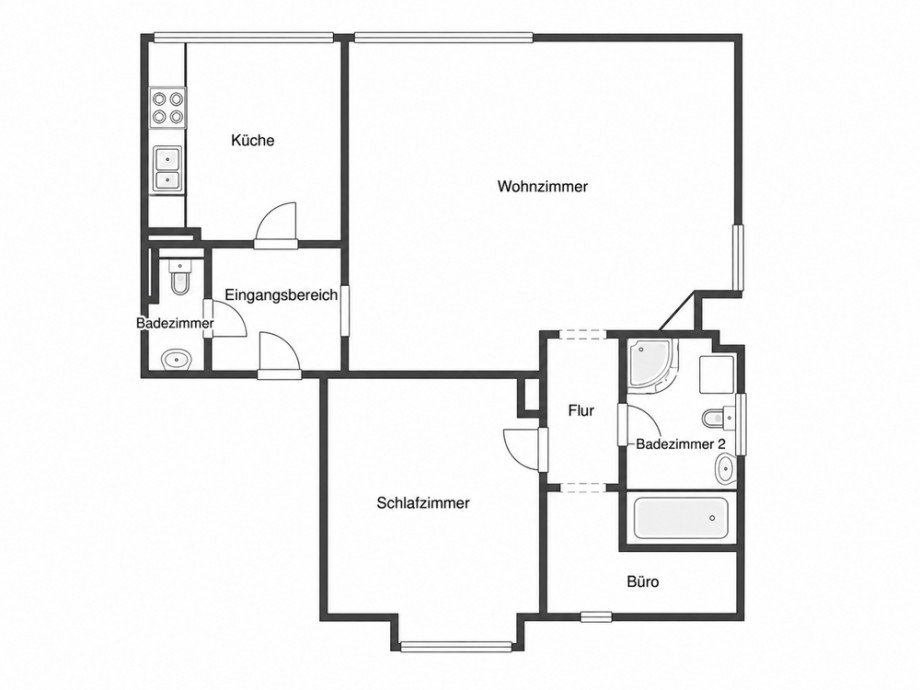 Grundriss Dachgeschosswohnung Herne