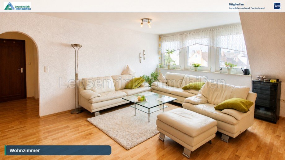 Wohnzimmer Dachgeschosswohnung Herne