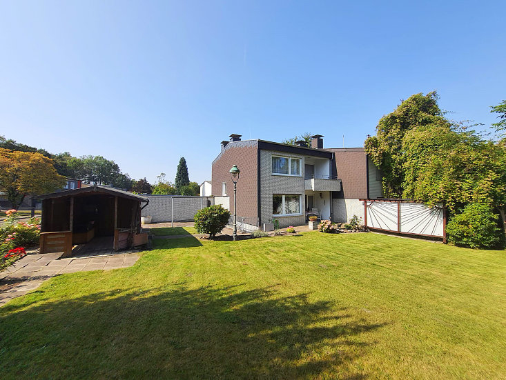 R�ckansicht Einfamilienhaus Herne