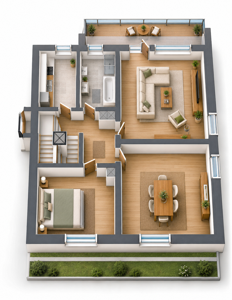Obergeschoss Zweifamilienhaus Herne / Eickel