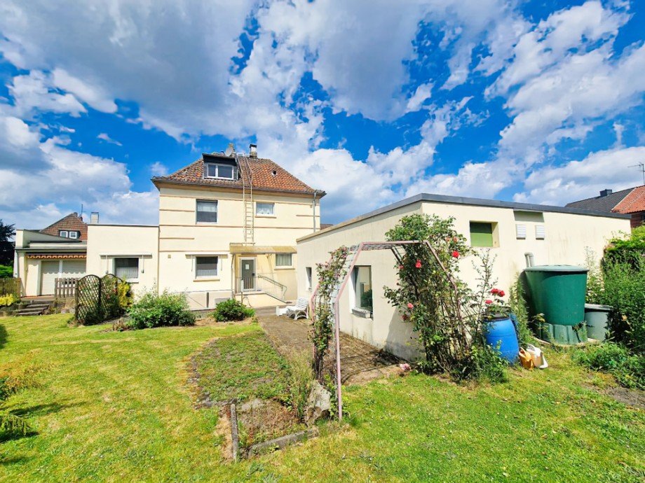 R�ckansicht Einfamilienhaus Herne