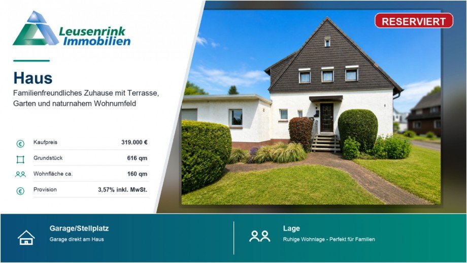 RESERVIERT Doppelhaush�lfte Herten / Scherlebeck