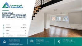 Hauptbild EXCLUSIVE MASIONETTE-WOHNUNG MIT S�D-WEST BALKON IN BEVORZUGTER WOHNLAGE
