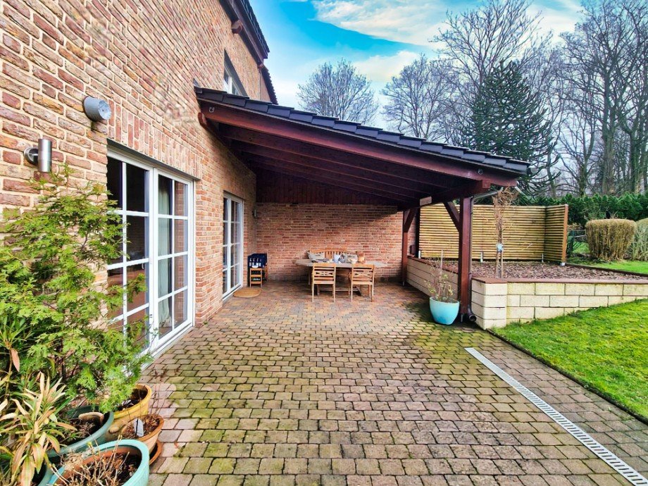 Terrasse Doppelhaush�lfte Herne