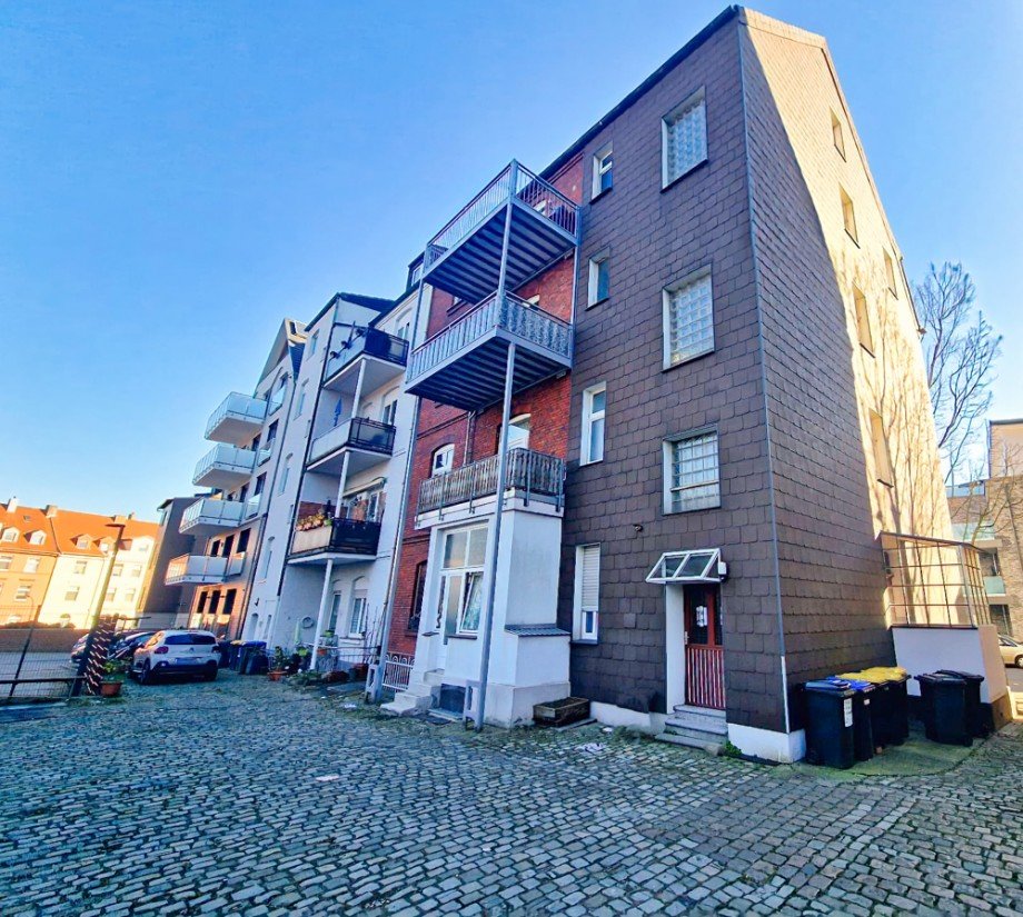 R�ckansicht Mehrfamilienhaus Herne